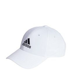 Czapka Cotton Twill Baseball. Białe czapki męskie Adidas, bez wzorów. W wyprzedaży za 79.96 zł.