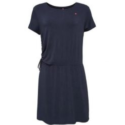 Sukienka damska Loap Brevora niebieska. Czarne sukienki damskie LOOP, bez wzorów, sportowe, bez kołnierzyka, bez ramiączek, sportowe. Za 113.35 zł.