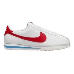Trampki Męskie Skóra Cortez. Białe trampki męskie Nike, bez wzorów, z koronki, bez zapięcia. Za 447.85 zł.