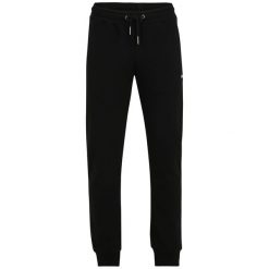 Spodnie męskie Fila Braives. Czarne spodnie materiałowe męskie Fila, m, bez wzorów, z dresówki. Za 129.99 zł.