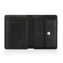 Portfel Męski RFID Brødrene G-06LC Czarny. Czarne portfele męskie Brødrene, bez wzorów, ze skóry. Za 69.00 zł.