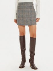 Tommy Hilfiger Spódnica mini WW0WW43471 Beżowy Regular Fit. Brązowe spódnice damskie Tommy Hilfiger, bez wzorów, z syntetyku, mini. Za 309.99 zł.