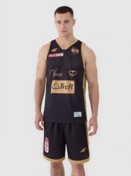 4F Koszulka meczowa replika wyjazdowa z sezonu 2024/25 męska 4F x PLK - Trefl Sopot - multikolor M. Żółte koszulki sportowe męskie 4F, m, z aplikacjami, z dzianiny, bez ramiączek, na fitness i siłownię. Za 219.99 zł.