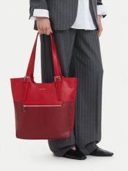 Lasocki Torebka CEO-LSK-L-004-10 Czerwony. Czerwone shopperki damskie Lasocki, bez wzorów, ze skóry, bez dodatków. Za 199.99 zł.