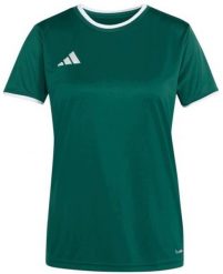 Adidas Koszulka damska adidas Entrada 26 Jersey green KE9833 L. Zielone bluzki damskie Adidas, l, bez wzorów, z jersey, bez kołnierzyka, bez ramiączek. Za 63.16 zł.