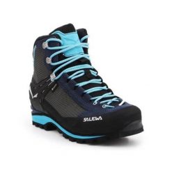 Buty trekkingowe damskie Salewa Salomon WS Crow Gtx. Niebieskie obuwie trekkingowe damskie Salewa, z gumy, za kostkę, bez zapięcia. Za 987.00 zł.
