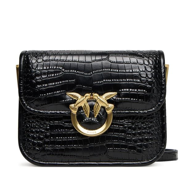 Torebka PINKO. Czarne listonoszki damskie Pinko, bez wzorów, bez dodatków. Za 1,199.00 zł.