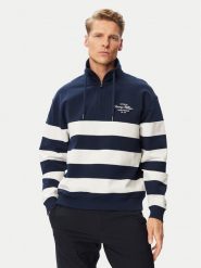 Tommy Hilfiger Bluza Nautical MW0MW43190 Granatowy Regular Fit. Niebieskie bluzy męskie Tommy Hilfiger, l, bez wzorów, z bawełny, bez ramiączek, bez kaptura. Za 649.99 zł.