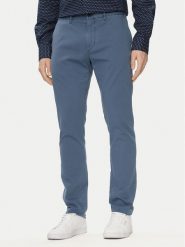 Tommy Hilfiger Chinosy Bleecker MW0MW33910 Niebieski Slim Fit. Niebieskie eleganckie spodnie męskie Tommy Hilfiger, bez wzorów, z bawełny. Za 449.99 zł.