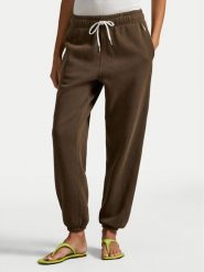 Polo Ralph Lauren Spodnie dresowe 211971700506 Brązowy Tapered Fit. Brązowe spodnie dresowe damskie Polo Ralph Lauren, bez wzorów, z bawełny. Za 729.99 zł.