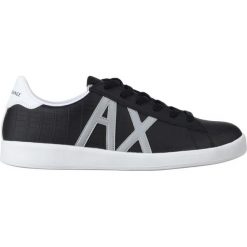 Armani Exchange Tenisówki Czarny. Czarne trampki męskie Armani Exchange, bez wzorów, z materiału, bez zapięcia. Za 714.95 zł.