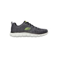 Buty treningowe męskie, Skechers Track - Front Runner. Szare buty sportowe męskie Skechers, bez wzorów, z gumy, bez zapięcia, trekkingowe. Za 269.99 zł.