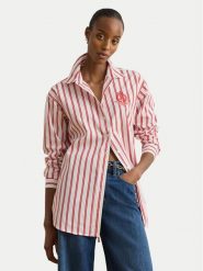 LAUREN RALPH LAUREN Koszula 200P08746002 Czerwony Relaxed Fit. Czerwone koszule damskie Lauren Ralph Lauren, l, bez wzorów, z bawełny, bez kołnierzyka, bez ramiączek. Za 840.99 zł.