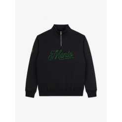 MANTO bluza ONE czarna. Czarne bluzy damskie Manto, bez wzorów, bez ramiączek, bez kaptura. Za 279.00 zł.