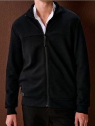 Bluza bomberka - czarny. Czarne kurtki męskie Sinsay, l, bez wzorów, bez kaptura. Za 59.99 zł.