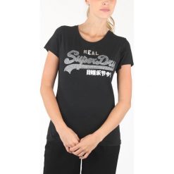 SuperDry Koszulka Czarny. Czarne bluzki damskie Superdry, xxs, bez wzorów, z bawełny, bez kołnierzyka, bez ramiączek. Za 188.95 zł.