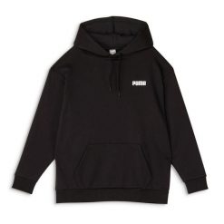 Bluza damska Puma ESS SMALL LOGO RELAXED FL czarna 68832001 r XL. Czarne bluzy damskie Puma, m, bez wzorów, z bawełny, biznesowe, bez ramiączek, z kapturem. Za 146.17 zł.