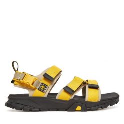 Sandały Timberland. Żółte sandały męskie Timberland, bez wzorów, bez zapięcia. Za 309.99 zł.