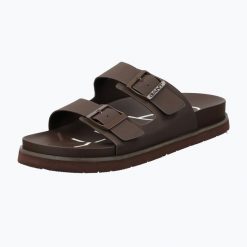 Klapki męskie GANT Palbuddy. Brązowe klapki męskie GANT, bez wzorów, z gumy, bez zapięcia. Za 349.99 zł.