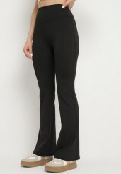 Czarne Legginsy Typu Dzwony z Wysokim Stanem Orralise. Czarne legginsy damskie Born2be, bez wzorów, z jeansu. Za 44.99 zł.