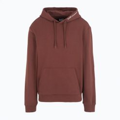 Bluza EA7 Emporio Armani Train Core Neck Logo. Brązowe bluzy damskie EA7 Emporio Armani, l, bez wzorów, z bawełny, eleganckie, bez ramiączek, bez kaptura. Za 349.99 zł.