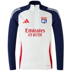 Bluza Olympique Lyonnais Tiro 24 Training. Białe bluzy męskie Adidas, xl, bez wzorów, z materiału, sportowe, bez ramiączek, bez kaptura. W wyprzedaży za 244.30 zł.