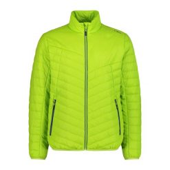 Kurtka puchowa CMP. Zielone kurtki męskie CMP, na zimę, m, bez wzorów, z materiału, z kapturem. Za 419.95 zł.
