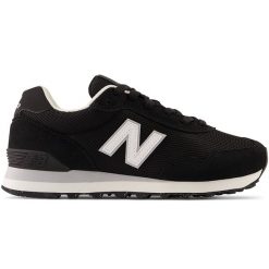 Buty damskie New Balance WL515BLK – czarne. Czarne obuwie sportowe damskie New Balance, bez wzorów, z dresówki, bez zapięcia. Za 279.99 zł.