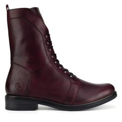 Botki Remonte. Czarne botki damskie Remonte, bez wzorów, bez obcasa, na płaskiej podeszwie, bez zapięcia. Za 419.99 zł.