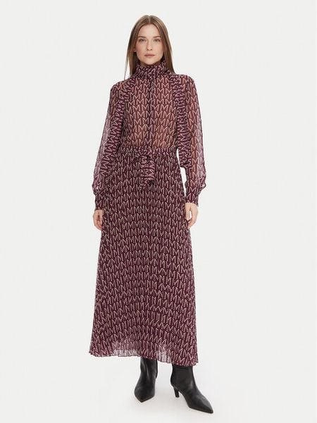 Lola Casademunt by Maite Sukienka codzienna MF2516005 Bordowy Regular Fit. Czerwone sukienki damskie Lola Casademunt by Maite, na co dzień, m, bez wzorów, z syntetyku, bez kołnierzyka, bez ramiączek, proste. Za 779.99 zł.