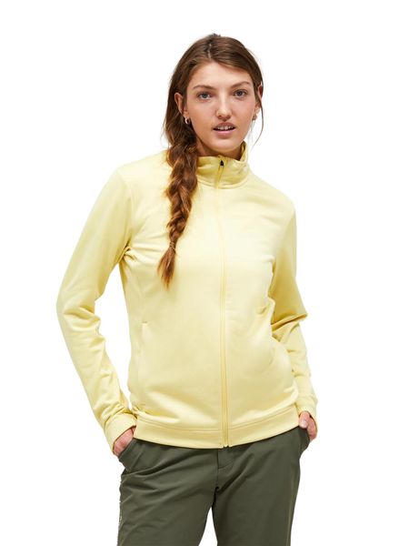 Bluza Peak Performance damska Rider Tech Zip Jacket żółta - S. Żółte bluzy damskie Peak Performance, s, bez wzorów, z elastanu, eleganckie, bez ramiączek, bez kaptura. Za 599.00 zł.