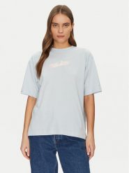 Guess Jeans T-Shirt W5GI29 K8HM0 Niebieski Regular Fit. Niebieskie t-shirty damskie Guess Jeans, xs, z aplikacjami, z bawełny, bez kołnierzyka, bez ramiączek. Za 129.99 zł.