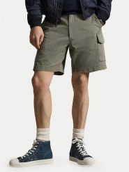 Polo Ralph Lauren Szorty materiałowe 710964027002 Zielony Relaxed Fit. Zielone szorty męskie Polo Ralph Lauren, bez wzorów, z bawełny. Za 656.99 zł.