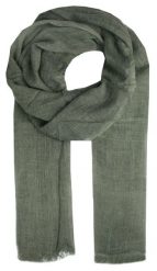Lekki Wiosenno-Jesienny, Przejściowy Szalik - ALTIES - Zieleń Khaki. Zielone szaliki męskie Alties, bez wzorów, z materiału. Za 59.00 zł.
