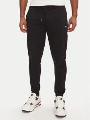 Tommy Jeans Spodnie dresowe Flag DM0DM20473 Czarny Slim Fit. Czarne spodnie sportowe męskie Tommy Jeans, m, bez wzorów, z bawełny. Za 219.99 zł.