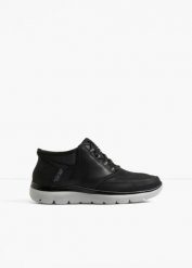 Wygodne, wsuwane sneakersy marki Sketchers z pianką z pamięcią. Czarne buty sportowe męskie bonprix, bez wzorów, bez zapięcia. Za 329.99 zł.