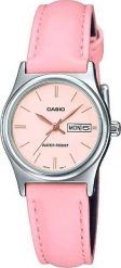 Zegarek Casio Zegarek marki Casio model LTP-V006L kolor Różowy. Akcesoria damski. Sezon: Cały rok NoSize. Czerwone zegarki damskie Casio. Za 184.68 zł.