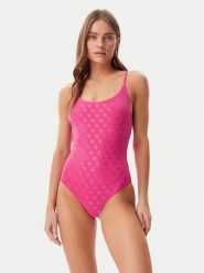 Guess Strój kąpielowy E5GJ14 MC040 Różowy Regular Fit. Czerwone stroje kąpielowe damskie Guess, xl, z aplikacjami, z syntetyku. Za 289.99 zł.