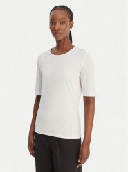 BOSS T-Shirt Evyta 50561508 Biały Slim Fit. Białe t-shirty damskie Boss, l, bez wzorów, z bawełny, bez kołnierzyka, bez ramiączek. Za 379.99 zł.