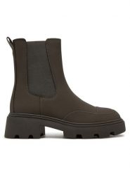 Athlecia Sztyblety Aaliyah EA234362 Brązowy. Brązowe botki damskie Athlecia, bez wzorów, ze skóry, bez obcasa, na płaskiej podeszwie, bez zapięcia. Za 179.99 zł.