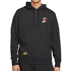 Bluza sportowa męska Nike DD4666-010. Czarne bluzy sportowe męskie Nike, m, bez wzorów, bez kaptura. Za 189.00 zł.