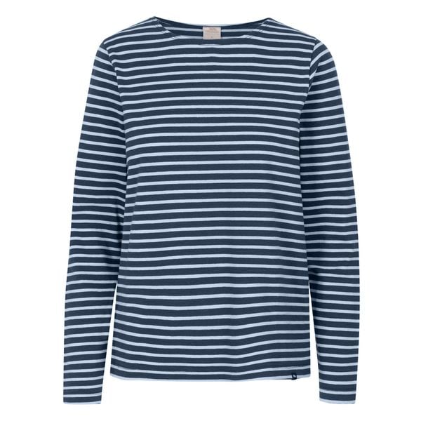 Damska Koszulka W Prążki Karen Yarn Dyed Stripe Shirt. Niebieskie bluzki damskie Trespass, xl, bez wzorów, sportowe, bez kołnierzyka, bez ramiączek. Za 99.99 zł.