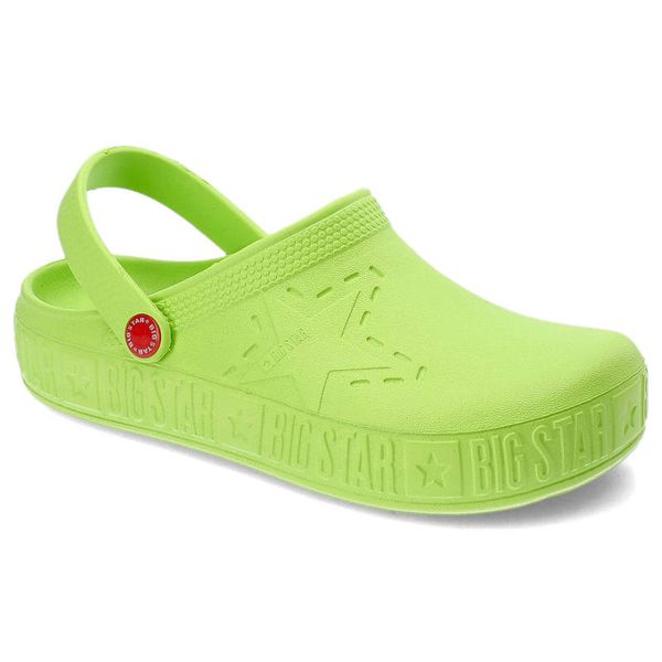 Zielone Klapki Big Star Wodoodporne Buty Damskie. Zielone klapki damskie BIG STAR, na lato, bez wzorów, retro, bez obcasa, bez zapięcia. Za 59.00 zł.