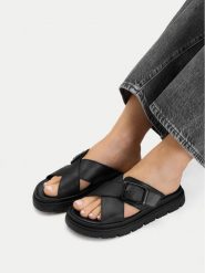G-Star Raw Klapki CEO-WI16-MARS-02 Czarny. Czarne klapki damskie G-Star, bez wzorów, ze skóry, retro, bez obcasa, bez zapięcia. Za 133.99 zł.