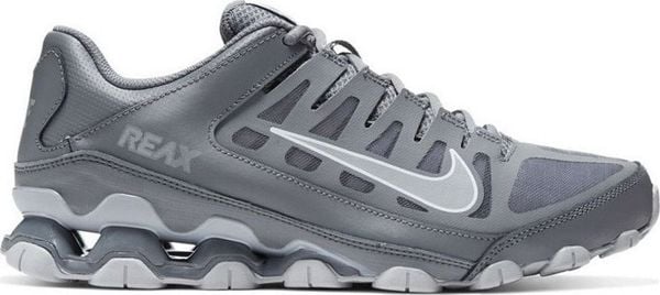 Nike Buty męskie Reax 8 Tr Mesh szare r. 42.5 (621716-010). Szare buty sportowe męskie Nike, bez wzorów, z meshu, bez zapięcia. Za 369.00 zł.