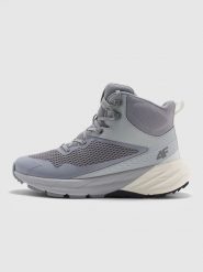 4F Wysokie buty trekkingowe SPEED HIKER z membraną damskie - szare 38. Szare obuwie trekkingowe damskie 4F, z gumy, bez zapięcia. W wyprzedaży za 279.99 zł.