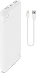 Powerbank Belkin Power Bank BoostCharge 10k + Lightning + kabel biały-F7U065btWHT. Białe powerbanki Belkin. Za 488.27 zł.