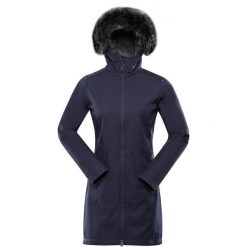 ALPINE PRO Damska kurtka softshell Ibora, niebieska, S. Niebieskie kurtki sportowe damskie Alpine Pro, s, bez wzorów, z softshellu, bez ramiączek, bez kaptura, trekkingowe. Za 369.99 zł.