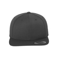 Klasyczna Czapka Snapback Dla Dorosłych Unisex. Szare czapki damskie FLEXFIT, bez wzorów. Za 62.99 zł.