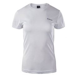 Koszulka damska Hi-Tec Lady Sibic - biała, Rozmiar XL. Białe bluzki damskie Hi-tec, l, bez wzorów, z poliesteru, sportowe, bez kołnierzyka, bez ramiączek. Za 34.99 zł.